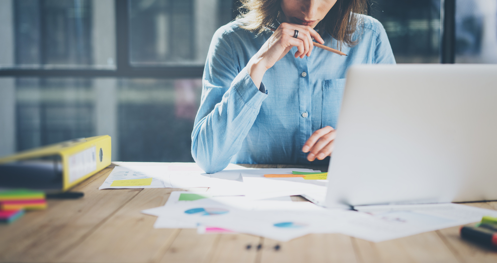 Young,Architect,Work,Project.,Photo,Woman,Working,With,New,Startup